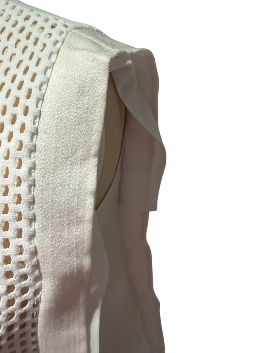 SANDRO PARIS white mesh tank top blouse - size 1 (small) - Picture 3 of 8